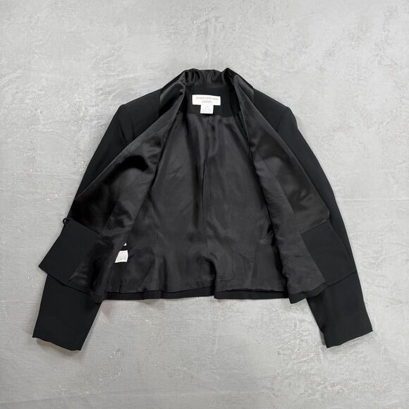 Vintage Jones New York Single Button Black Tuxedo Jacket Women's 8 - Picture 4 of 6